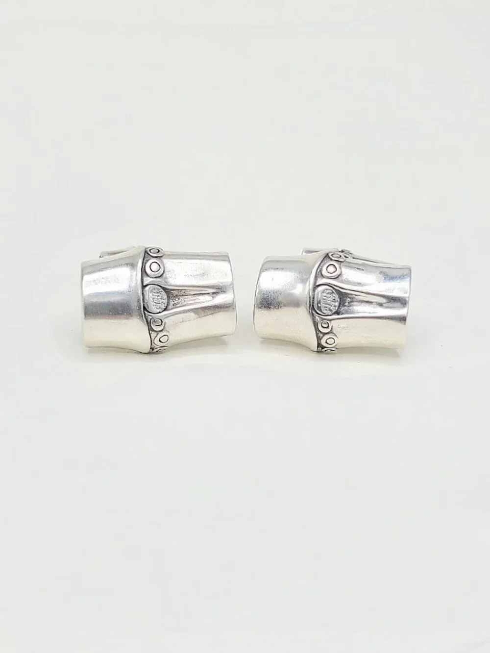 John Hardy Bamboo Cufflinks in Sterling Silver - RARE
